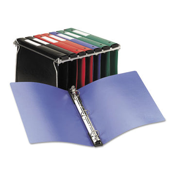 Avery® Hanging Storage Flexible Non-view Binder With Round Rings, 3 Rings, 1" Capacity, 11 X 8.5, Blue freeshipping - TVN Wholesale